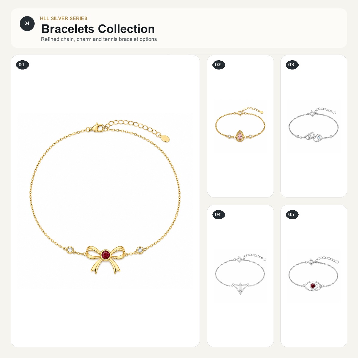 Bracelets collection