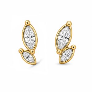 925 Sterling Silver Stud Earrings HLL-SSE02460