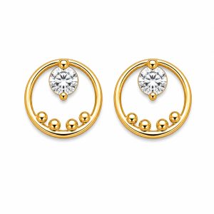 925 Sterling Silver Stud Earrings HLL-SSE02476