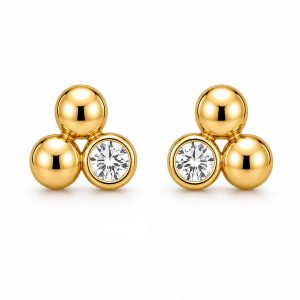 925 Sterling Silver Stud Earrings HLL-SSE02480