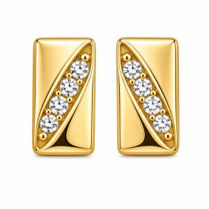 925 Sterling Silver Stud Earrings HLL-SSE02485
