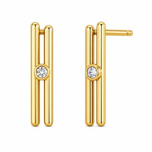 925 Sterling Silver Stud Earrings HLL-SSE02492