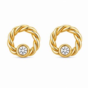 925 Sterling Silver Stud Earrings HLL-SSE02495