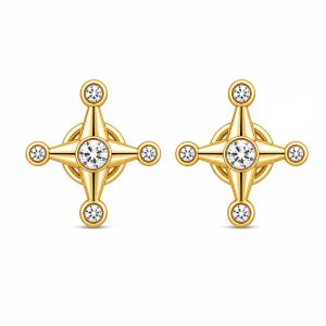 925 Sterling Silver Stud Earrings HLL-SSE02505