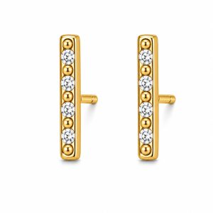 925 Sterling Silver Stud Earrings HLL-SSE02515