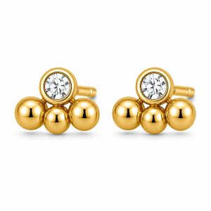 925 Sterling Silver Stud Earrings HLL-SSE02520