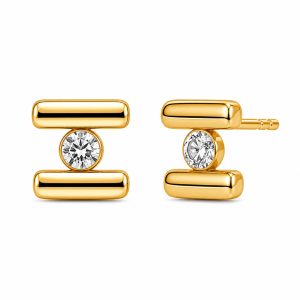 925 Sterling Silver Stud Earrings HLL-SSE02521
