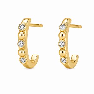 925 Sterling Silver Stud Earrings HLL-SSE02541