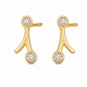 925 Sterling Silver Stud Earrings HLL-SSE02546