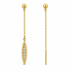 925 Sterling Silver Dangle Earrings HLL-SSE02558