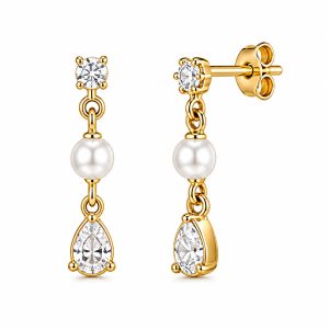 925 Sterling Silver Dangle Earrings HLL-SSE02561