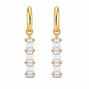 925 Sterling Silver Dangle Earrings HLL-SSE02563