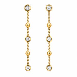 925 Sterling Silver Dangle Earrings HLL-SSE02566