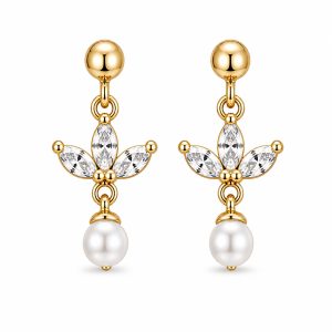 925 Sterling Silver Dangle Earrings HLL-SSE02568