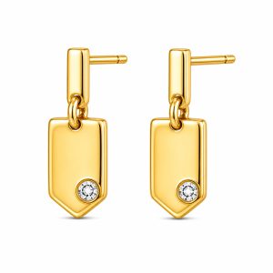 925 Sterling Silver Dangle Earrings HLL-SSE02573