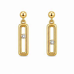 925 Sterling Silver Dangle Earrings HLL-SSE02574