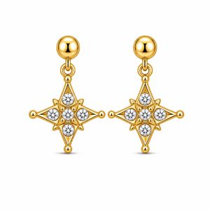 925 Sterling Silver Dangle Earrings HLL-SSE02576