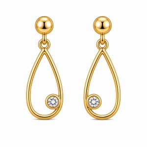 925 Sterling Silver Dangle Earrings HLL-SSE02579