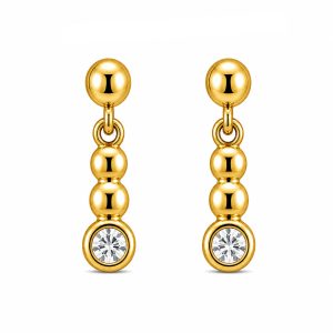 925 Sterling Silver Dangle Earrings HLL-SSE02583