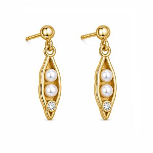 925 Sterling Silver Dangle Earrings HLL-SSE02588