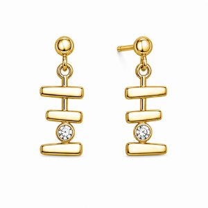 925 Sterling Silver Dangle Earrings HLL-SSE02589