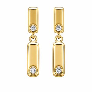 925 Sterling Silver Dangle Earrings HLL-SSE02590