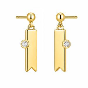 925 Sterling Silver Dangle Earrings HLL-SSE02594