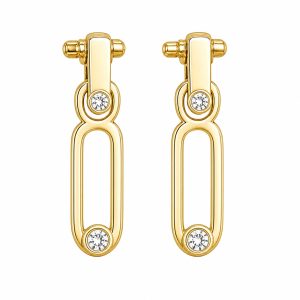 925 Sterling Silver Dangle Earrings HLL-SSE02595