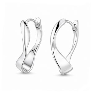 925 Sterling Silver Hoop Earrings HLL-SSE02600
