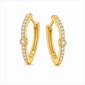 925 Sterling Silver Hoop Earrings HLL-SSE02601