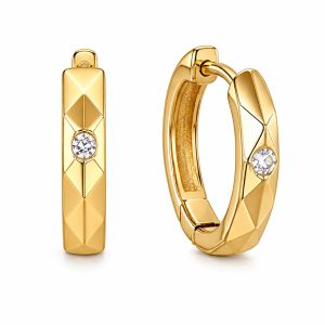 925 Sterling Silver Hoop Earrings HLL-SSE02611