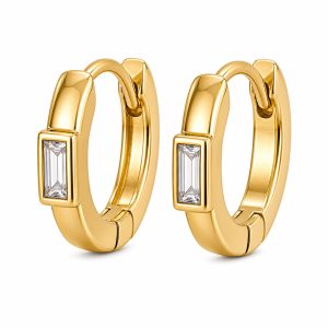 925 Sterling Silver Hoop Earrings HLL-SSE02614