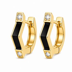 925 Sterling Silver Hoop Earrings HLL-SSE02615