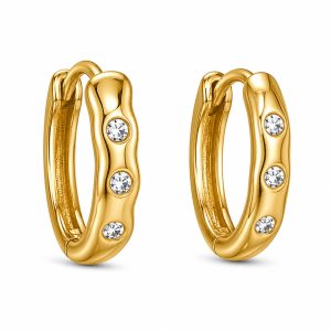925 Sterling Silver Hoop Earrings HLL-SSE02618