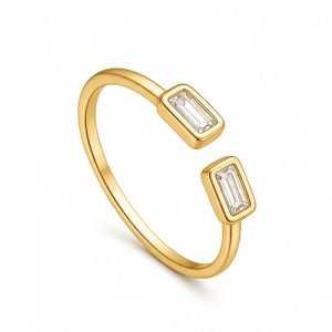 925 Sterling Silver CZ Ring HLL-CZR00820