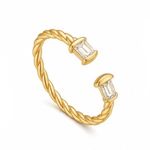 925 Sterling Silver CZ Ring HLL-CZR00822