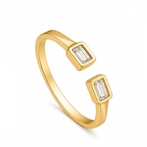 925 Sterling Silver CZ Ring HLL-CZR00824