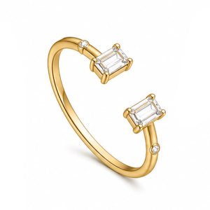 925 Sterling Silver CZ Ring HLL-CZR00825