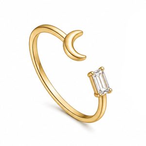 925 Sterling Silver CZ Ring HLL-CZR00827