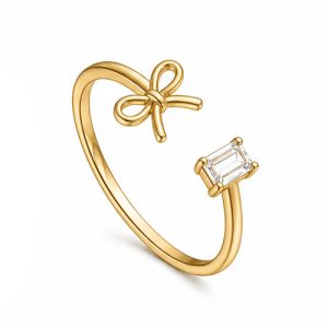 925 Sterling Silver CZ Ring HLL-CZR00828