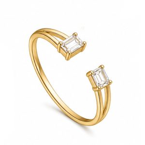 925 Sterling Silver CZ Ring HLL-CZR00830