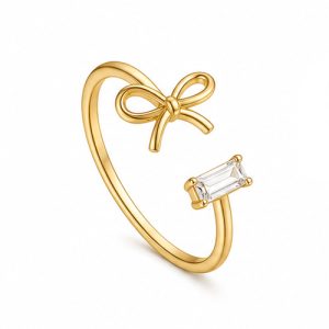925 Sterling Silver CZ Ring HLL-CZR00835