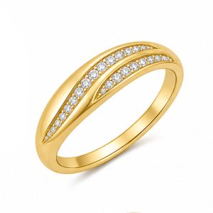 925 Sterling Silver CZ Ring HLL-CZR00842