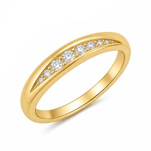 925 Sterling Silver CZ Ring HLL-CZR00845