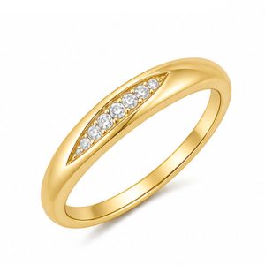 925 Sterling Silver CZ Ring HLL-CZR00846