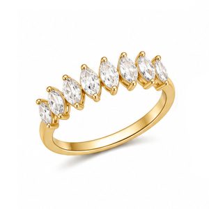 925 Sterling Silver CZ Ring HLL-CZR00847