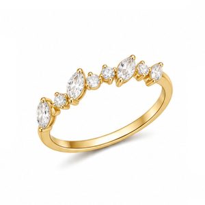 925 Sterling Silver CZ Ring HLL-CZR00848