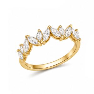925 Sterling Silver CZ Ring HLL-CZR00849