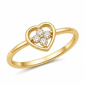 925 Sterling Silver CZ Ring HLL-CZR00856