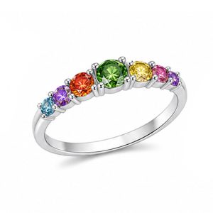 925 Sterling Silver CZ Ring HLL-CZR00859